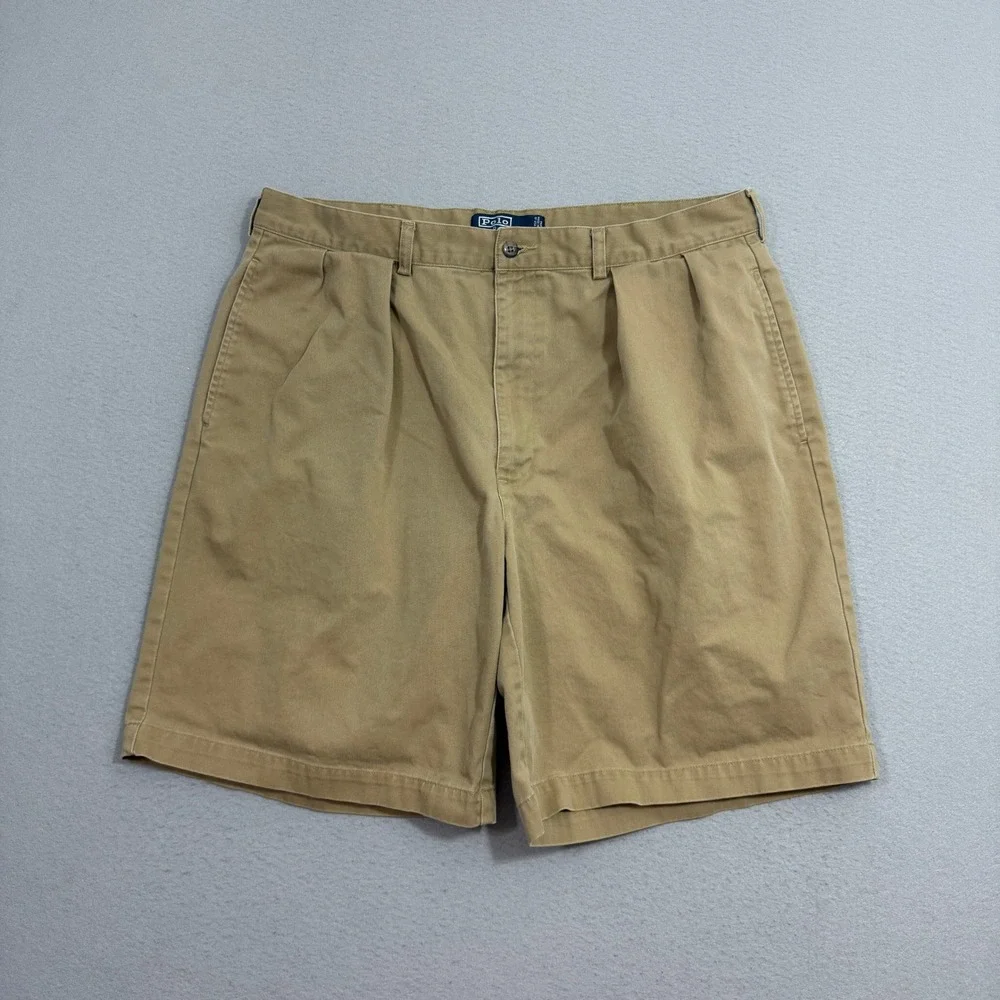 Vintage Polo Ralph Lauren Tyler Shorts Men 38 Tan 9